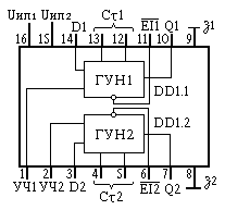 Структура микросхемы ГГ1