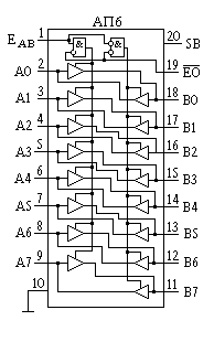 Условное обозначение и цоколевка микросхемы АП6