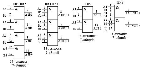 Условные обозначения и цоколевки микросхем ЛИ